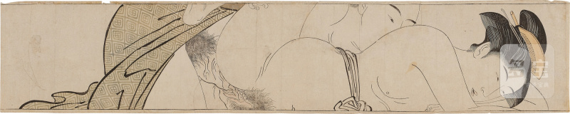 Attributed to Torii Kiyonaga (1752-1815) | Scroll for the Sleeve (Sode no maki) | Edo period, late 18th century - 图5